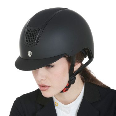 Casque ultra-léger avec cadre poli Eclipse Equestro Noir / noir
