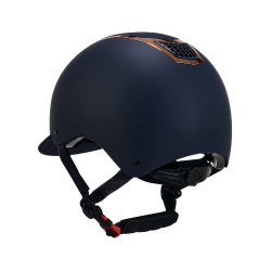 Casque ultra-léger avec cadre poli Eclipse Equestro Marine / rose gold Bleu marine