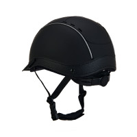 Casque Phantom avec logo frontal et inserts en cuir Equestro Marine Bleu marine Casque Phantom avec logo frontal et inserts en cuir Equestro Marine Bleu marine