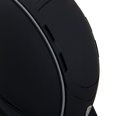 Casque Phantom avec logo frontal et inserts en cuir Equestro Casque Phantom avec logo frontal et inserts en cuir Equestro
