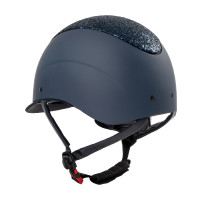 Casque femme Galaxy avec visière étroite et strass Equestro Marine / marine brillant Bleu Casque femme Galaxy avec visière étroite et strass Equestro Marine / marine brillant Bleu