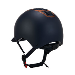 Casque Eclipse avec strass Equestro Marine / rose gold Bleu marine