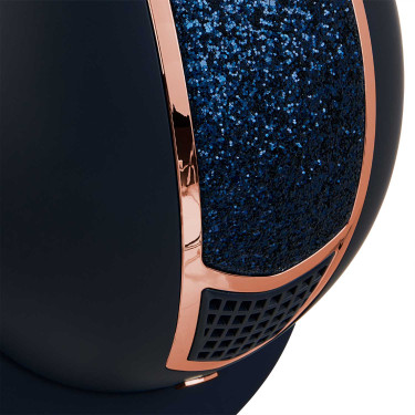 Casque Eclipse avec strass Equestro Marine / rose gold Bleu marine
