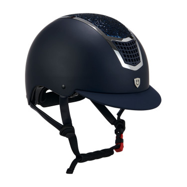 Casque Eclipse avec strass Equestro Noir / argent