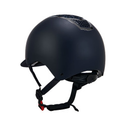 Casque Eclipse avec strass Equestro Marine / argent Bleu