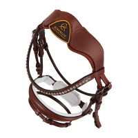 Bride en cuir roulé Poesia Acavallo Cognac Marron Bride en cuir roulé Poesia Acavallo Cognac Marron