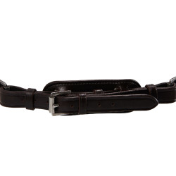 Bride en cuir roulé Poesia Acavallo Marron foncé