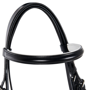 Bride en cuir lisse de dressage Dressage+ Equestro Bride en cuir lisse de dressage Dressage+ Equestro
