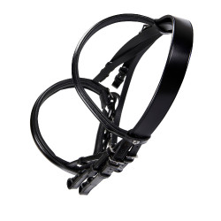 Bride de dressage en cuir Dressage Equestro Noir