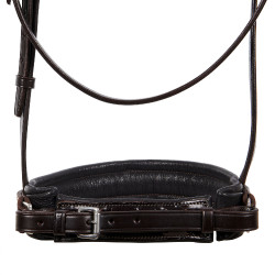 Bride de dressage en cuir Dressage Equestro Marron foncé