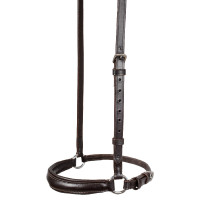Bride avec muserolle style allemand Equestro Marron foncé
