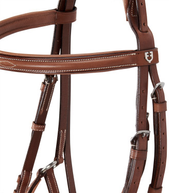Bride avec muserolle mexicaine et mouton synthétique Equestro Bride avec muserolle mexicaine et mouton synthétique Equestro