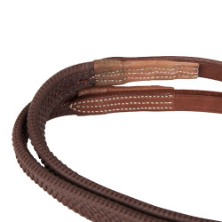 Bride avec muserolle mexicaine et mouton synthétique Equestro Cognac Marron Bride avec muserolle mexicaine et mouton synthétique Equestro Cognac Marron