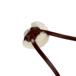 Bride avec muserolle mexicaine Equestro Marron foncé Bride avec muserolle mexicaine Equestro Marron foncé