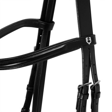 Bride anglaise en cuir avec rênes en caoutchouc Genesis Equestro Bride anglaise en cuir avec rênes en caoutchouc Genesis Equestro