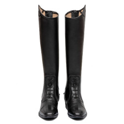 Bottes unisex à lacets avec insert multilogo Dusk Equestro Noir Bottes unisex à lacets avec insert multilogo Dusk Equestro Noir