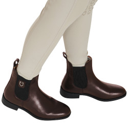 Boots unisex avec élastiques latéraux Classic Equestro Marron foncé