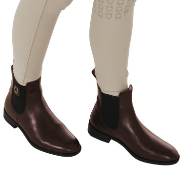 Boots unisex avec élastiques latéraux Classic Equestro Marron foncé