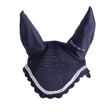 Bonnet anti-mouches tricoté avec cordura Equestro Bonnet anti-mouches tricoté avec cordura Equestro