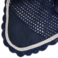 Bonnet anti-mouches tricoté avec cordura Equestro Marine Bleu marine Bonnet anti-mouches tricoté avec cordura Equestro Marine Bleu marine