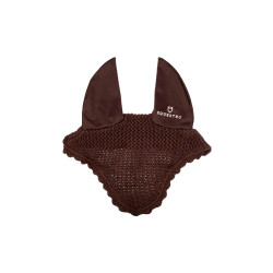 Bonnet anti-mouches poney en coton avec oreilles élastiques Equestro Marron Bonnet anti-mouches poney en coton avec oreilles élastiques Equestro Marron