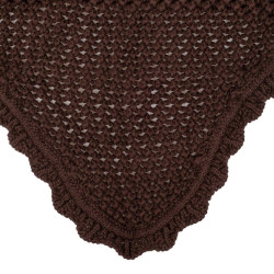 Bonnet anti-mouches poney en coton avec oreilles élastiques Equestro Marron Bonnet anti-mouches poney en coton avec oreilles élastiques Equestro Marron