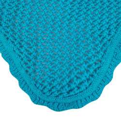 Bonnet anti-mouches poney en coton avec oreilles élastiques Equestro Turquoise Bleu Bonnet anti-mouches poney en coton avec oreilles élastiques Equestro Turquoise Bleu
