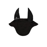 Bonnet anti-mouches poney avec oreilles élastiques collection basique Equestro Noir