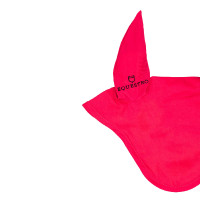 Bonnet anti-mouches poney avec oreilles élastiques collection basique Equestro Fuchsia Rose