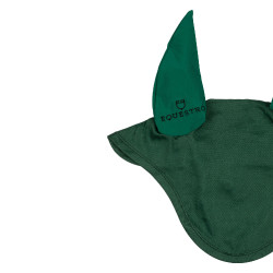 Bonnet anti-mouches poney avec oreilles élastiques collection basique Equestro Vert Bonnet anti-mouches poney avec oreilles élastiques collection basique Equestro Vert