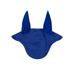 Bonnet anti-mouches poney avec oreilles élastiques collection basique Equestro Bleu royal Bonnet anti-mouches poney avec oreilles élastiques collection basique Equestro Bleu royal