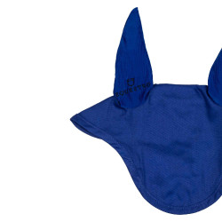 Bonnet anti-mouches poney avec oreilles élastiques collection basique Equestro Bleu royal Bonnet anti-mouches poney avec oreilles élastiques collection basique Equestro Bleu royal