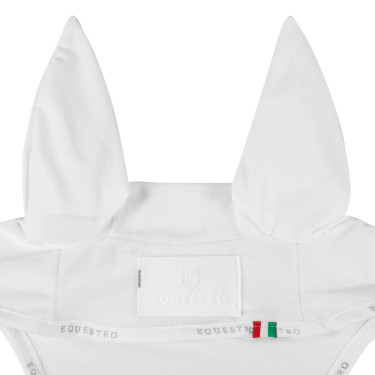 Bonnet anti-mouches en velours et tissu technique Equestro Bonnet anti-mouches en velours et tissu technique Equestro