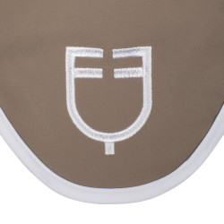 Bonnet anti-mouches en tissu technique White Line Edition Equestro Walnut Marron