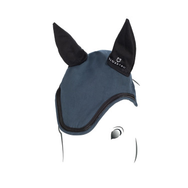 Bonnet anti-mouches en tissu technique stretch avec logo collection Elegance Equestro Bonnet anti-mouches en tissu technique stretch avec logo collection Elegance Equestro