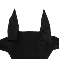 Bonnet anti-mouches en tissu technique GP Equestro Noir / noir