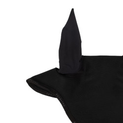 Bonnet anti-mouches en tissu technique GP Equestro Noir / noir
