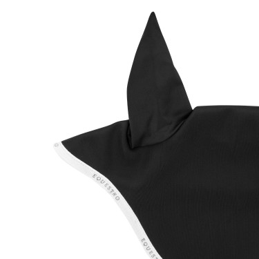 Bonnet anti-mouches en tissu technique GP Equestro Noir / blanc Bonnet anti-mouches en tissu technique GP Equestro Noir / blanc