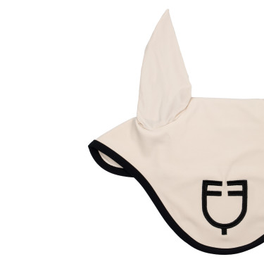 Bonnet anti-mouches en tissu technique édition Black Line Equestro Bonnet anti-mouches en tissu technique édition Black Line Equestro