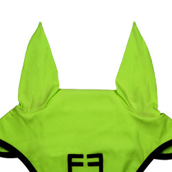 Bonnet anti-mouches en tissu technique édition Black Line Equestro Vert citron
