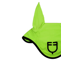 Bonnet anti-mouches en tissu technique édition Black Line Equestro Vert citron