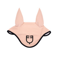 Bonnet anti-mouches en tissu technique édition Black Line Equestro Rose cameo