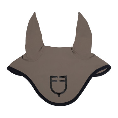 Bonnet anti-mouches en tissu technique édition Black Line Equestro Bonnet anti-mouches en tissu technique édition Black Line Equestro