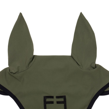 Bonnet anti-mouches en tissu technique édition Black Line Equestro Bonnet anti-mouches en tissu technique édition Black Line Equestro