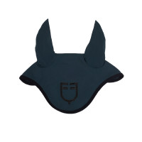 Bonnet anti-mouches en tissu technique édition Black Line Equestro Marine Bleu marine