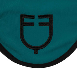 Bonnet anti-mouches en tissu technique édition Black Line Equestro Pétrol Bleu