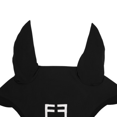 Bonnet anti-mouches en tissu technique édition Black Line Equestro Bonnet anti-mouches en tissu technique édition Black Line Equestro