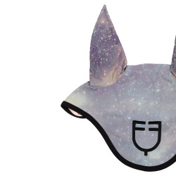 Bonnet anti-mouches en tissu technique édition Black Line Equestro Galaxie