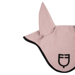 Bonnet anti-mouches en tissu technique avec logo GP Equestro édition limité Rose / noir
