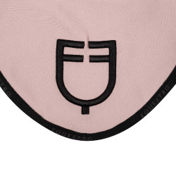 Bonnet anti-mouches en tissu technique avec logo GP Equestro édition limité Rose / noir
